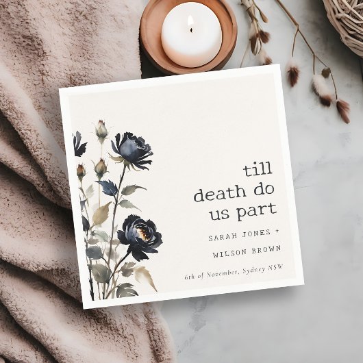 Elegant Gotisch Donker Waterverf Zwart Roos Bruilo Servet