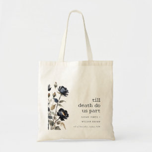 Elegant Gotisch Donker Waterverf Zwart Roos Bruilo Tote Bag