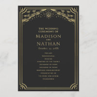 Elegant Gotisch Goud Tarot Bruiloft