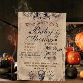 Elegant Gotisch, Halloween Baby shower Kaart
