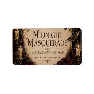 Elegant Gotisch Halloween-dinerfeest Etiket