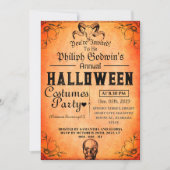 Elegant Gotisch Halloween Kostuum Feest In Kaart (Voorkant)