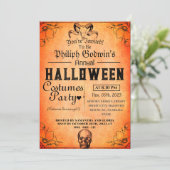 Elegant Gotisch Halloween Kostuum Feest In Kaart (Staand voorkant)