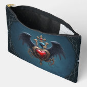 Elegant Gotisch hart met fantasie vogel. Etui (Open)