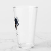 Elegant Gotisch hart met fantasie vogel. Glas (Links)