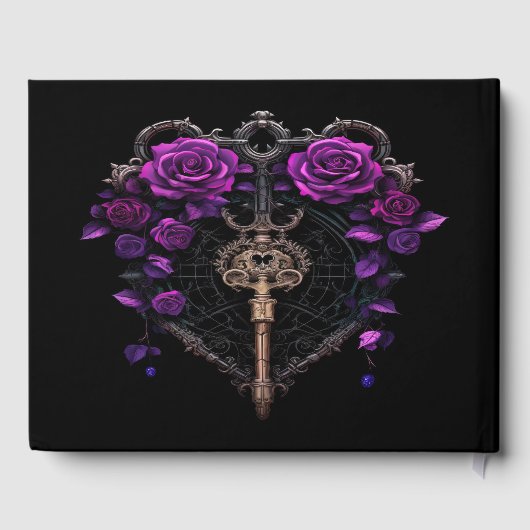 Elegant Gotisch Huwelijk Gastenboek (Achterkant)