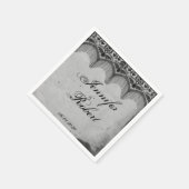 Elegant Gotisch Kant Posh Bruiloft Servet (Hoek)