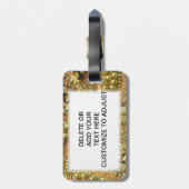 Elegant goubling bagagelabel (Achterkant verticaal)