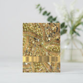 Elegant goubling briefkaart (Staand voorkant)