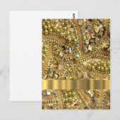 Elegant goubling briefkaart (Voorkant / Achterkant)