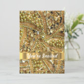 Elegant goubling kaart (Staand voorkant)