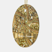 Elegant goubling keramisch ornament (Links)