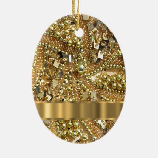 Elegant goubling keramisch ornament (Achterkant)