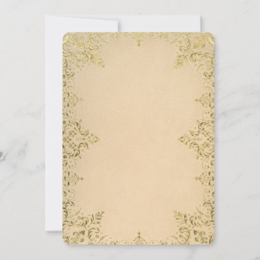 Elegant Goud 2025 Afstudeerfeest Kaart (Achterkant)