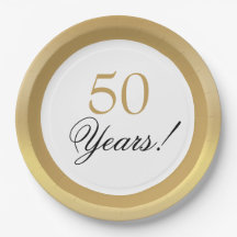 Elegant Goud 50ste Huwelijksjubileum