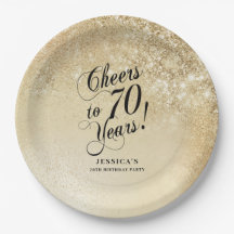 Elegant Goud 70ste Verjaardag