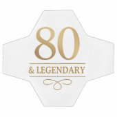 Elegant goud 80e en legendarische verjaardag voetbal (Enkel)