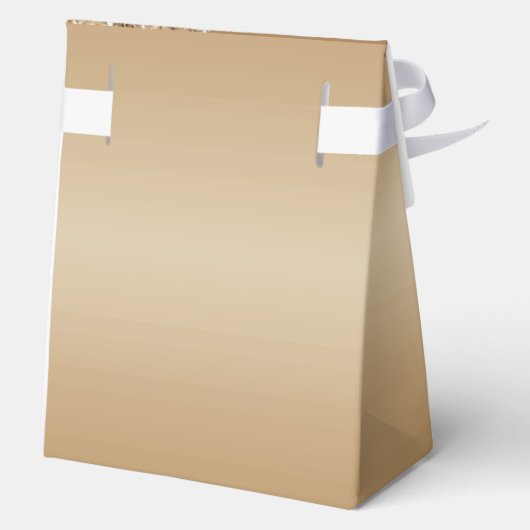 Elegant Goud 80e Verjaardag Bedankdoosjes (Achterkant)