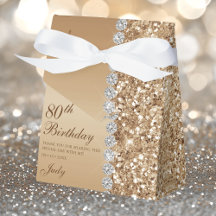 Elegant Goud 80ste Verjaardag