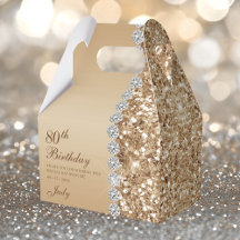 Elegant Goud 80ste Verjaardag