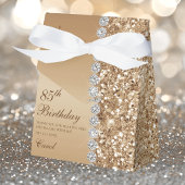 Elegant goud 85ste verjaardag bedankdoosjes