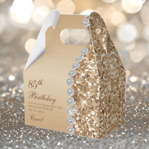 Elegant goud 85ste verjaardag