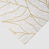 Elegant goud aardeachtig blad genot tissuepapier (Detail)