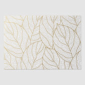 Elegant goud aardeachtig blad genot tissuepapier (Voorkant)