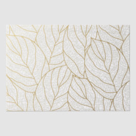Elegant goud aardeachtig blad genot tissuepapier