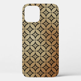 Elegant Goud Abstract Bloemencirkels Patroon | Case-Mate iPhone Case