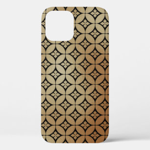 Elegant Goud Abstract Bloemencirkels Patroon   Case-Mate iPhone Case