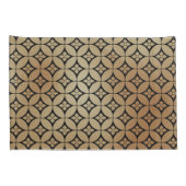 Elegant Goud Abstract Bloemencirkels Patroon | Kussensloop (Achterkant-Rechts)