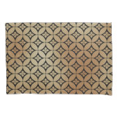 Elegant Goud Abstract Bloemencirkels Patroon | Kussensloop (Voorkant-Links)