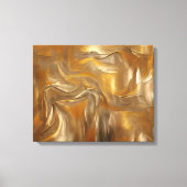 Elegant goud Abstract, weelderig design Canvas Afdruk (Voorkant)
