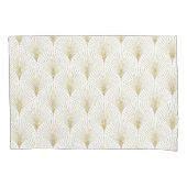 Elegant Goud Art-deco geometrisch patroon Kussensloop (Voorkant)