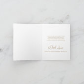 Elegant goud Art Deco op groen, 2 foto's bruiloft Bedankkaart (Binnen)