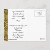 Elegant goud bedankt Briefkaarten (Achterkant)