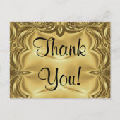 Elegant goud bedankt Briefkaarten (Voorkant)
