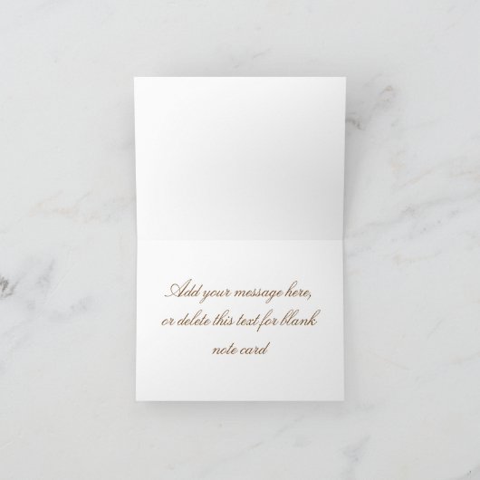 Elegant goud bedankt kaarten (Binnen)