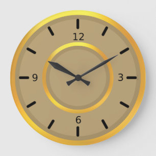 Elegant Goud & Beige Grote Klok