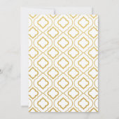 Elegant Goud & Blauw 50ste Huwelijksjubileum Kaart (Achterkant)