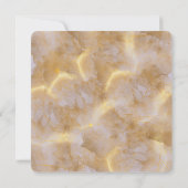 Elegant Goud Blauw Lavendel Paarse Hydrangeas Bedankkaart (Achterkant)