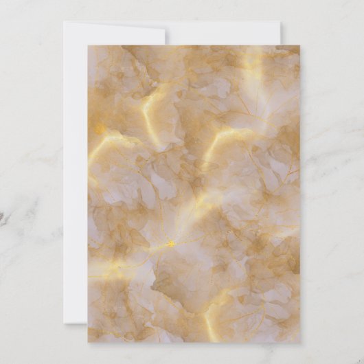 Elegant Goud Blauw Lavendel Paarse Hydrangeas Save The Date (Achterkant)