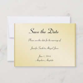 Elegant Goud Bloemen Gay Bruiloft Save the Date