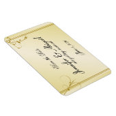 Elegant Goud Bloemen Gay Bruiloft Save the Date Magneet (Rechterzijde)