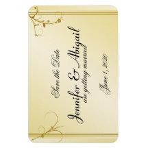 Elegant Goud Bloemen Gay Bruiloft Save the Date