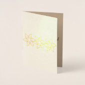 Elegant Goud Bloemen Gestileerde Patroon Get Well  Folie Kaarten (Voorkant)