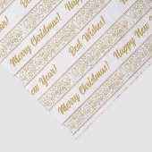 Elegant  Goud Bloemen Kerstcadeau Tissuepapier (Detail)