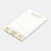 Elegant Goud Bloemen Paisley Patroon Kant Post-it® Notes (Schuin)