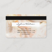 Elegant Goud Blush Modern Credit Kaart Stijl Visitekaartje (Achterkant)